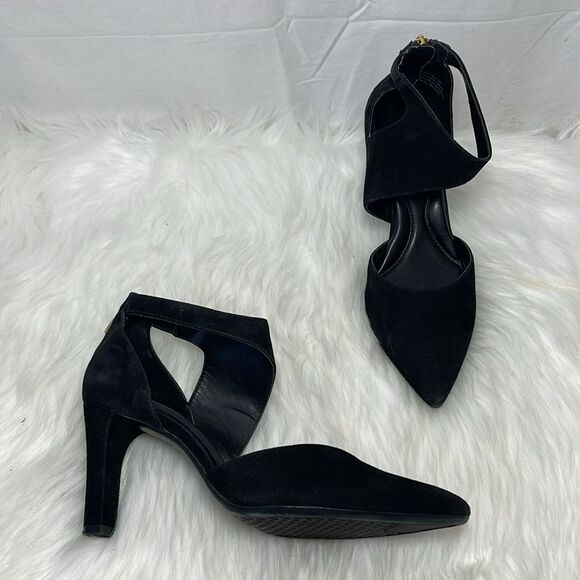 Aerosoles Heel Rest Tax Cut Black Suede - Picture 1 of 6